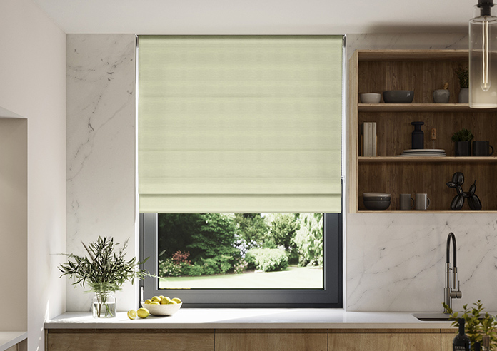 Shima Faux Silk, Apple - Roman Blind - Image 3